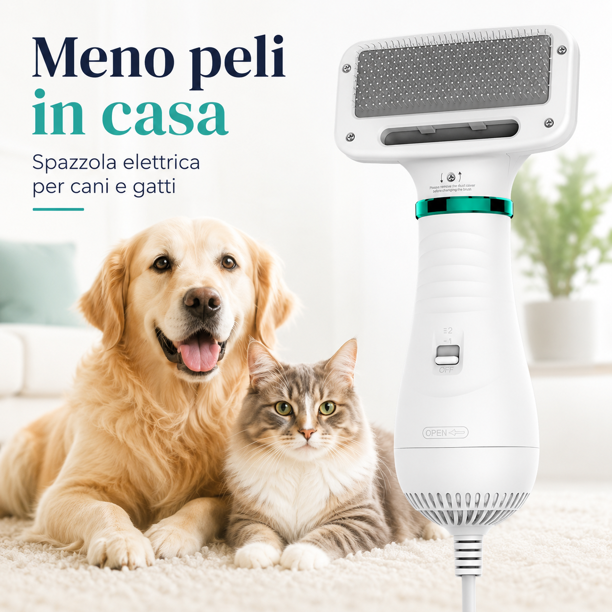 PetFurVac™ – Kit Toelettatura con Aspirazione per Cani e Gatti