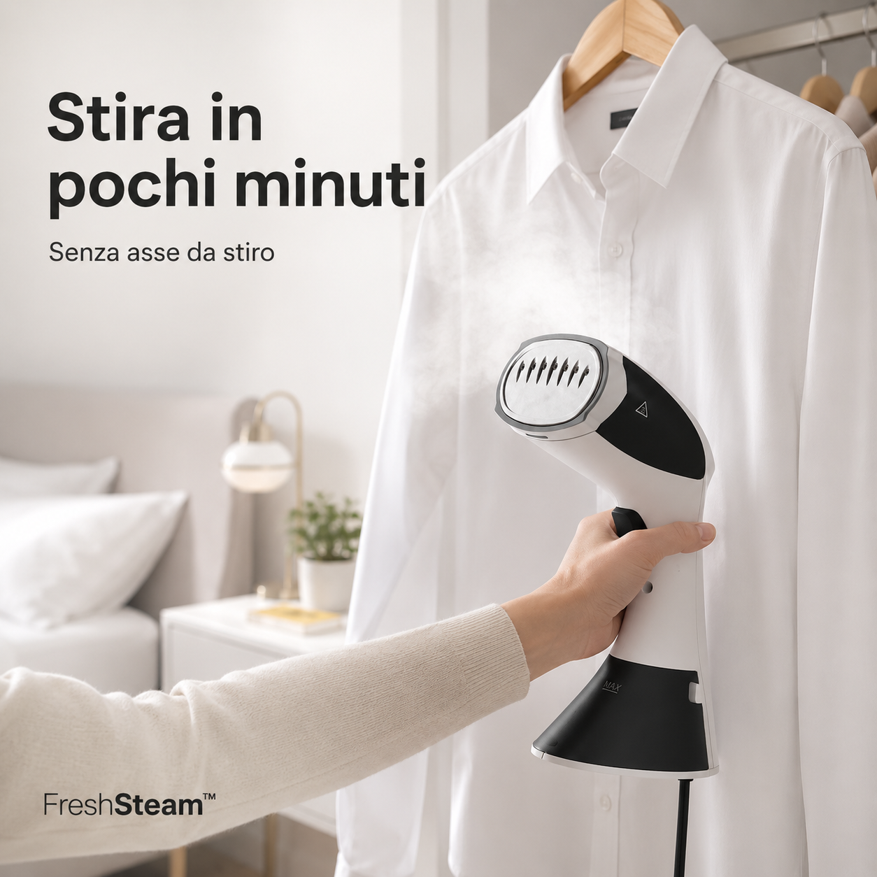 FreshSteam™ – Stiratore Verticale a Vapore per Vestiti, Tende e Tessuti di Casa