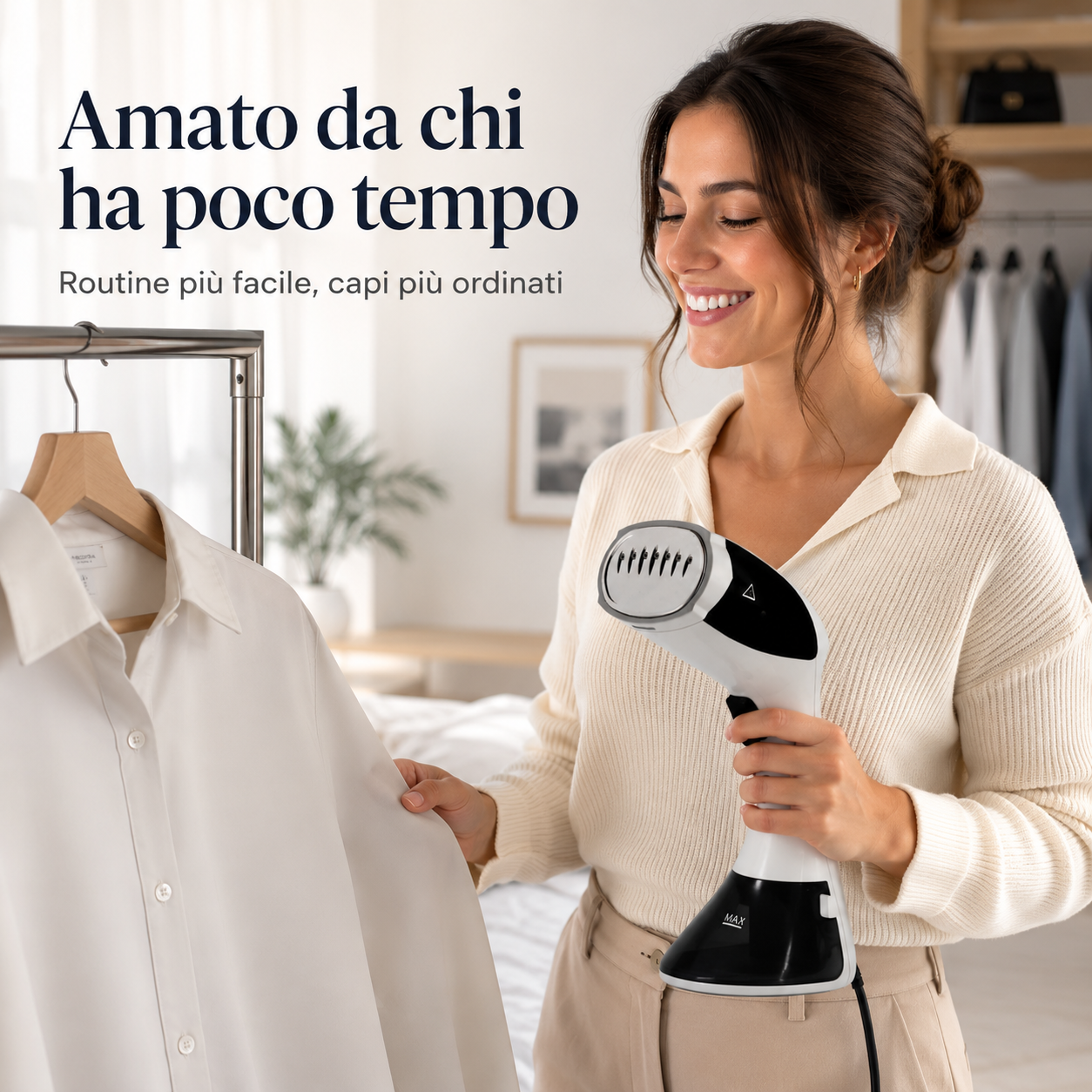 FreshSteam™ – Stiratore Verticale a Vapore per Vestiti, Tende e Tessuti di Casa