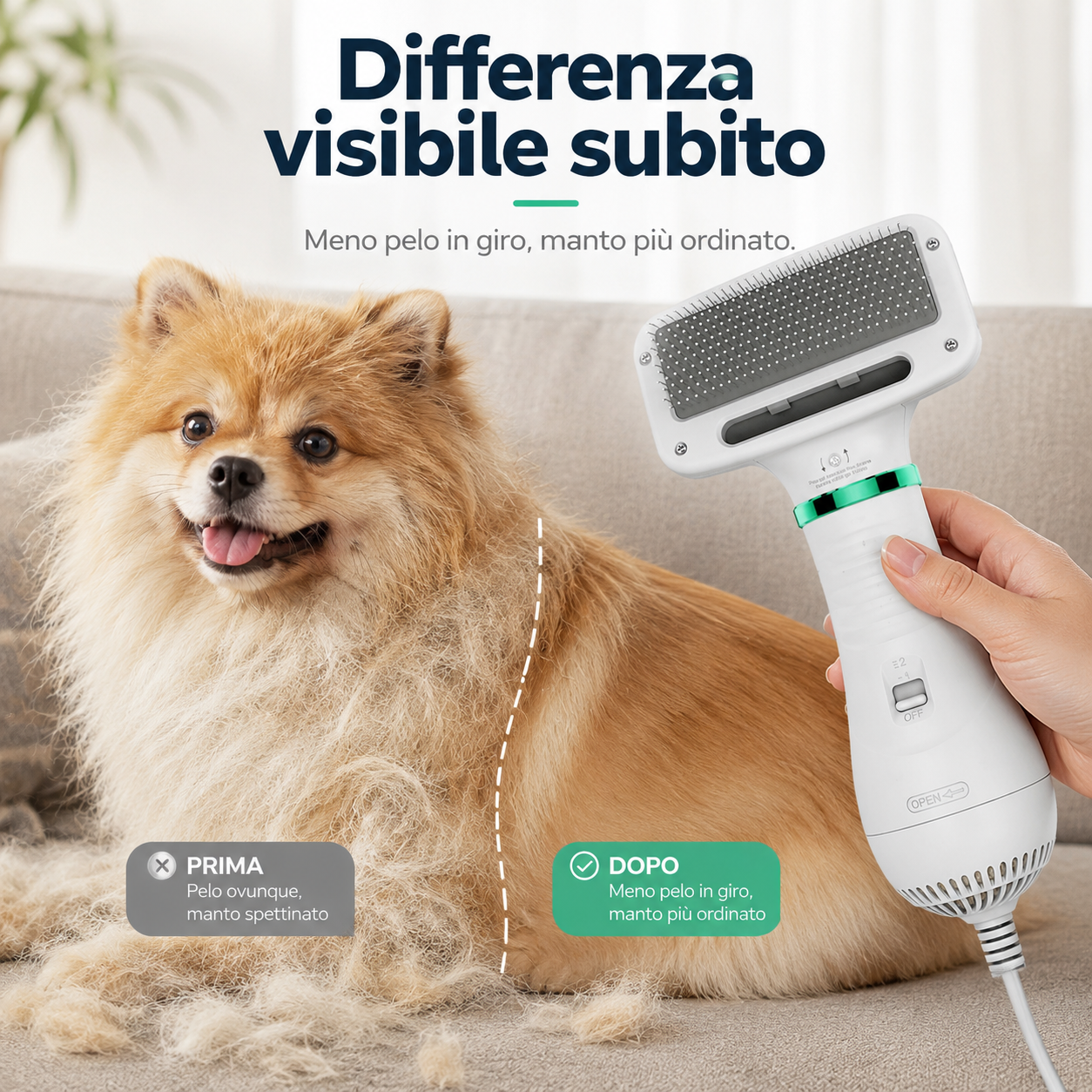 PetFurVac™ – Kit Toelettatura con Aspirazione per Cani e Gatti