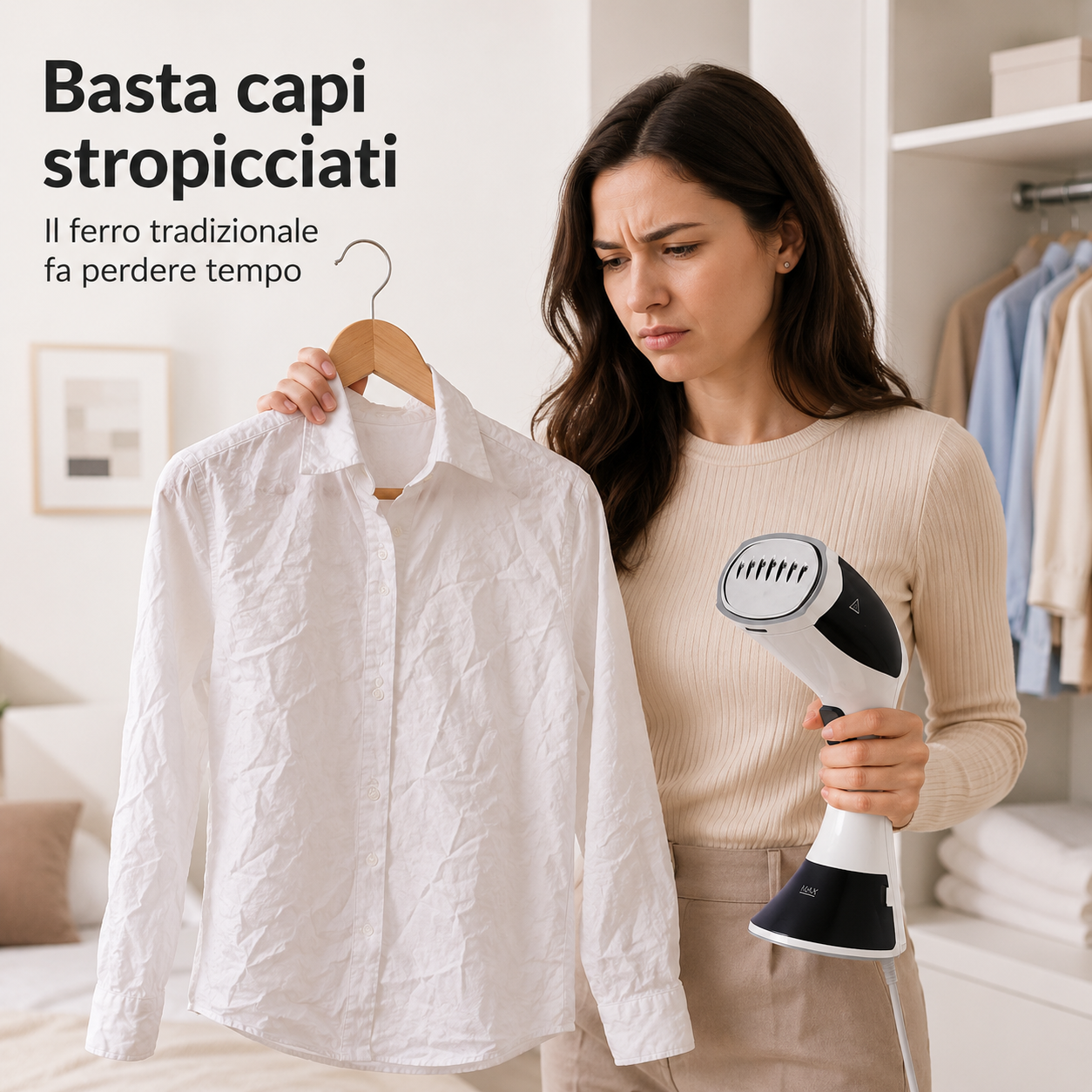 FreshSteam™ – Stiratore Verticale a Vapore per Vestiti, Tende e Tessuti di Casa